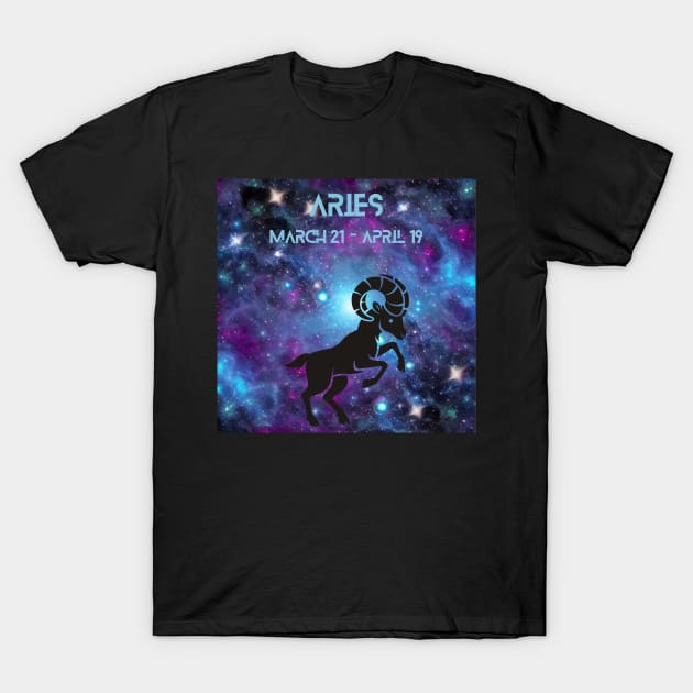 Zodiac Aries T-Shirt by FineArtworld7